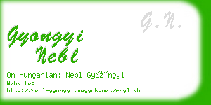 gyongyi nebl business card